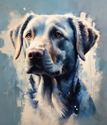 Vista 7 de ZMHZMY Kits de pintura por números, Labrador Retriever DIY lienzo digital pintura al óleo regalo para niños, estudiantes, adultos principiantes