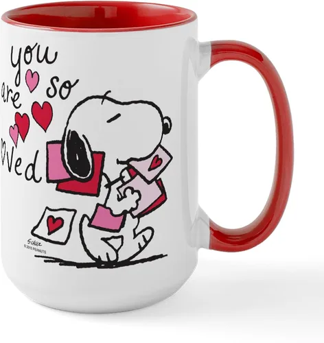 Vista 155 de CafePress SNOOPY Joe Cool - Taza de café de cerámica (15.0 fl oz)
