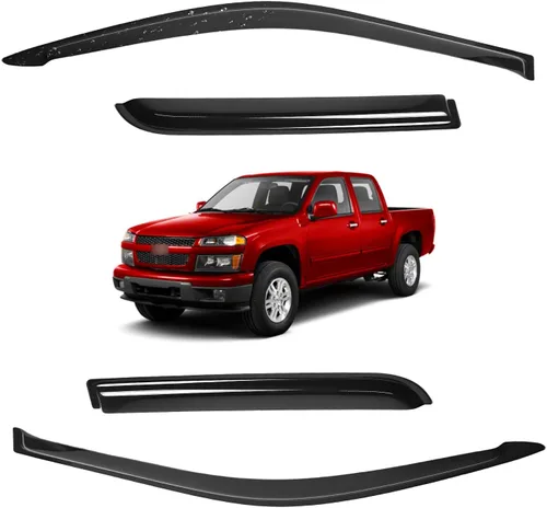 Vista 17 de Viseras para ventanas para Mazda 3 Sedán 4 puertas 2004 2005 2006 2007 2008 2009 estilo JDM Mugen, deflector de viento, protector solar y de lluvia