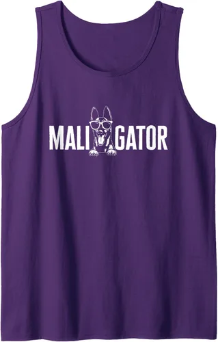 Vista 5 de Camiseta sin mangas Belgian Malinois Cool Maligator Belgian Shepherd Malinois, Negro