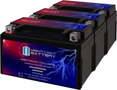 Vista 11 de Mighty Max Batería YTX7A-BS - 12 V 6 AH, 105 CCA, Batería SLA AGM para Motocicleta Recargable Libre de Mantenimiento