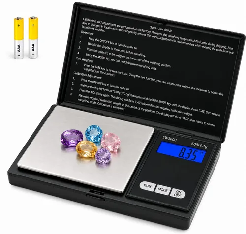 Vista 11 de Smart Weigh Digital Pocket Gram Scale 3.53 oz x 0.0004 oz, LCD