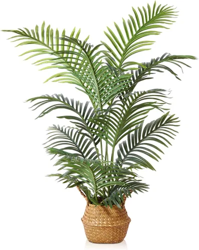 Vista 10 de LOMANTO Planta de palma falsa Majesty, plantas artificiales de 2 pies