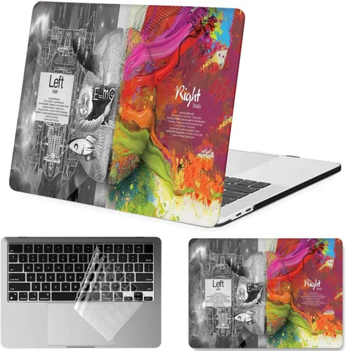 Vista 26 de Funda para MacBook Air 15.3'' A3448/A3241/A3114/A2941, lunares marrones