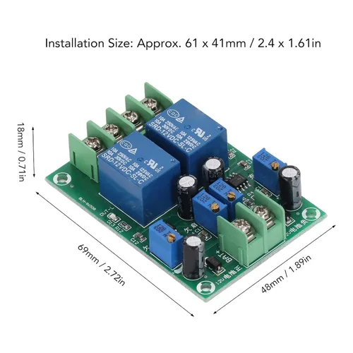 Vista 3 de Controlador de carga de batería Protección contra sobretensión 12V 10A Interruptor del módulo de fuente de alimentación