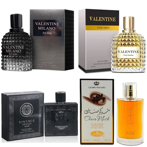 Vista 30 de A CENTER Set de Regalo de Colonia para Hombres Incluye Valentine Milano, Valentine, Blue for Men Ultra & Valuable Paris - 3.4 Fl Oz Cada Uno