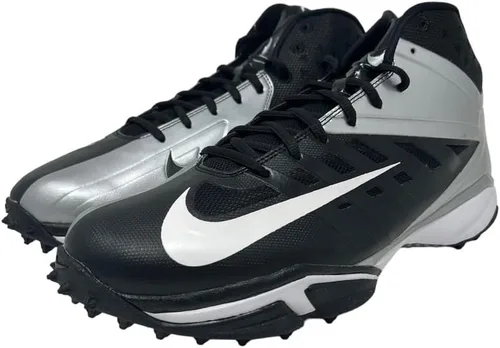 Vista 3 de Nike Alpha Menace Pro 2 D - Botines de fútbol para hombre, color negroblanco, talla 7M de EE. UU