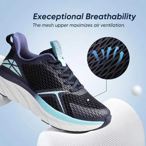 Vista 4 de Zapatos deportivos para caminar para mujer, cómodos, ActiveEase para correr, tenis, gimnasio, entrenamiento, cross training
