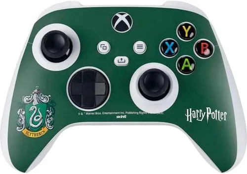 Vista 9 de Skinit Calcomanía para juegos compatible con el controlador Xbox Series S – Diseño oficial de Wizarding Worlds Harry Potter Deathly Hallows Symbol