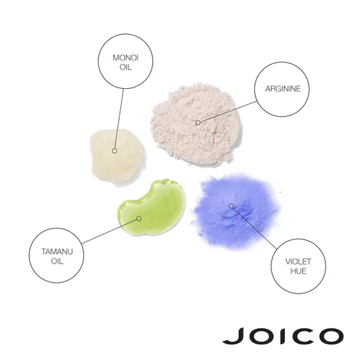 Vista 4 de Joico Blonde Life - Juego de champú y acondicionador violeta Para cabello rubio fresco y brillante Neutraliza los tonos cobrizos Desterrar