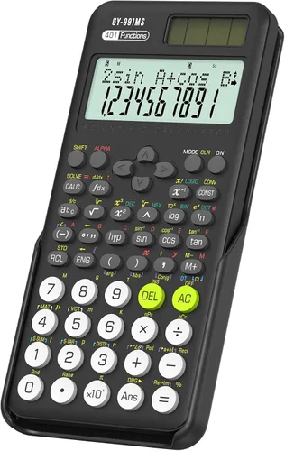 Vista 9 de Calculadora científica recargable ROATEE 991ES MAX, CalcNote Multivista de 4 líneas con pantalla LCD, bloc de notas de escritura plegable portátil