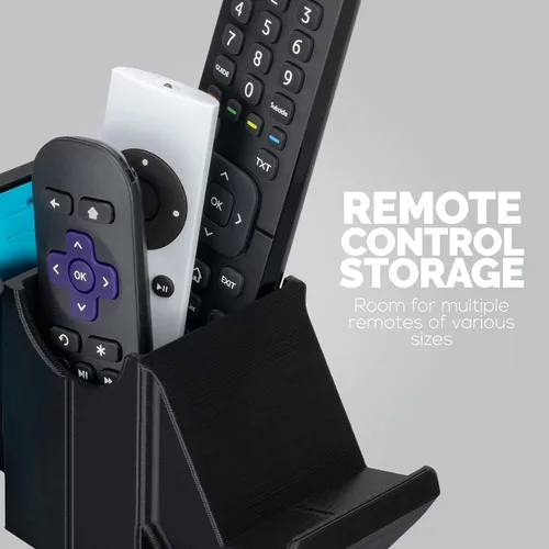Vista 3 de BRAINWAVZ Dual Game Controller TV Remote Control Storage Desktop Holder Universal Design for Xbox ONE PS5 PS4 PC Gamepads Reduce Clutter UGDS-01