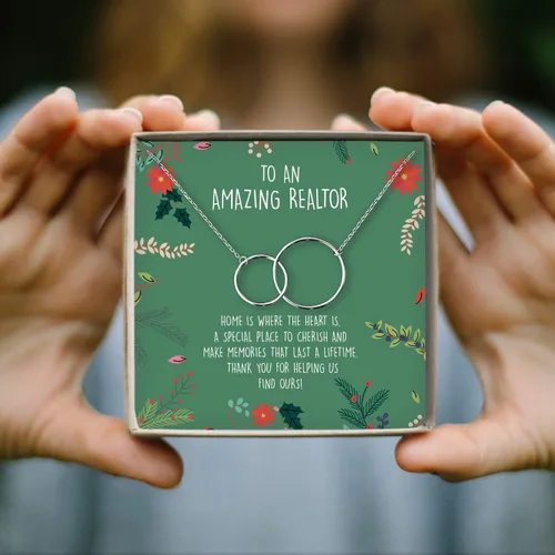 Vista 8 de Realtor - Tarjeta de corazón y regalo de joyería para cumpleaños, vacaciones y más