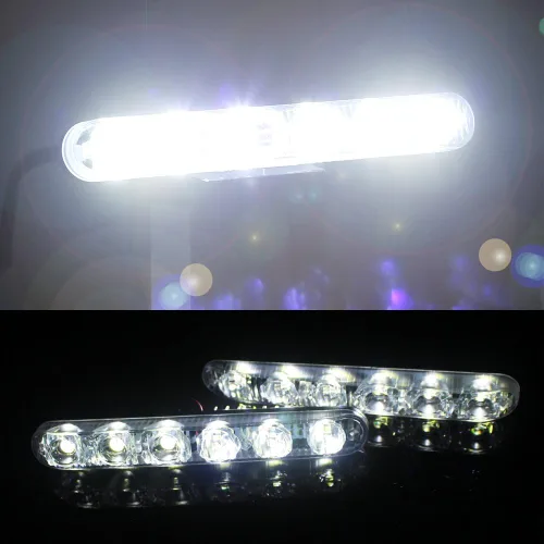 Vista 8 de Juego de 2 piezas de luces LED de alta potencia para conducción diurna, faros antiniebla LED para coche, ajuste universal