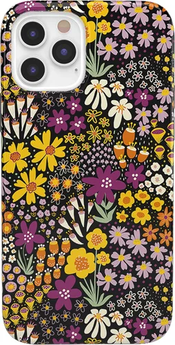 Vista 15 de Casely Funda para iPhone 12/12 Pro Todas las Sonrisas Adhesivo de Cara Sonriente Diseño Clásico Ultra Delgado