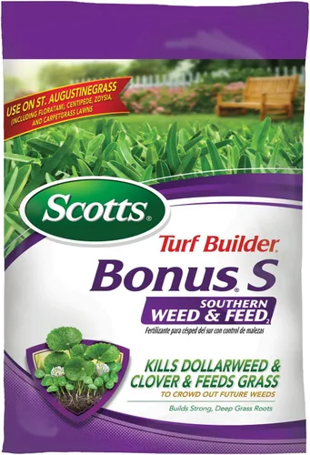 Vista 10 de Scotts Turf Builder Bonus S Southern Weed & Feed2, 17.24 libras (paquete de 2)