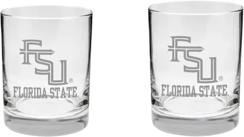 Vista 16 de Alabama - Juego de 2 vasos de cristal grabado satinado de 2 caras Marea carmesí de Alabama