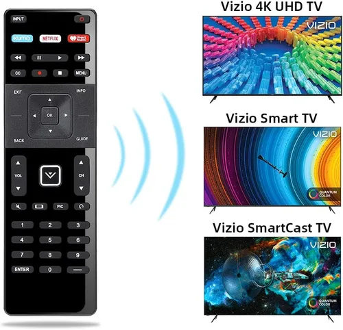 Vista 2 de Reemplazo de control remoto UNOCAR para Vizio Smart TV Remote XRT-122 y Vizio Smart TV 4K UHD HDR HDTV SmartCast Internet D E Series LED LCD 24 28