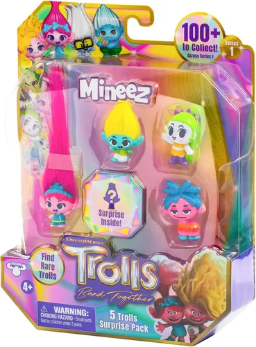 Vista 10 de Dreamworks Trolls Band Together Mineez 5 Trolls Pack sorpresa - Los estilos pueden variar