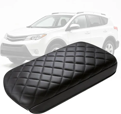 Vista 18 de AOMSAZTO Fundas de reposabrazos para Toyota RAV4 2013-2018 Beige