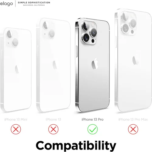 Vista 3 de elago Funda magnética compatible con MagSafe y iPhone 13 Pro de 6.1 pulgadas, imanes integrados, silicona líquida, funda protectora, compatible