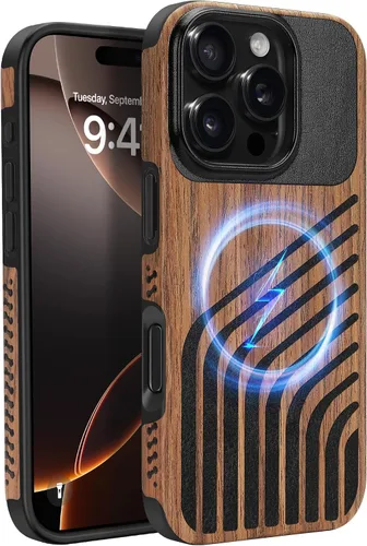 Vista 28 de Funda magnética ZZDZZ compatible con iPhone 14 Plus [Compatible con Magsafe] Diseño de cuero premium TPU híbrido a prueba de golpes (Negro)