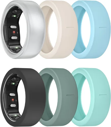 Vista 10 de Paquete de 3/6 fundas de anillo para Gen 3/Gen 2/1, protector de anillo de silicona elástico para RingConn Gen 2, accesorios de entrenamiento