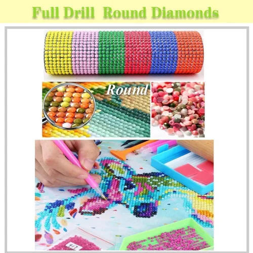 Vista 7 de VIGEGU Kits de pintura de diamantes de hongos, kits de pintura de diamantes 5D para adultos y niños, kits de arte de diamantes de bricolaje, pintura