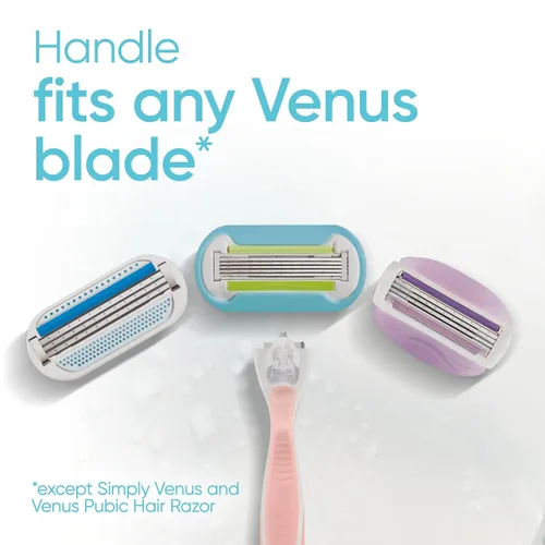 Vista 8 de Gillette Venus Mango de maquinilla de afeitar rosa extra suave para mujer + 3 repuestos de cuchillas