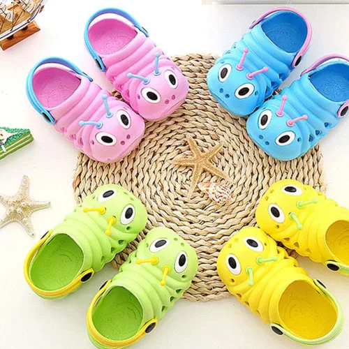 Vista 3 de Holibanna - Sandalias antideslizantes para niños, diseño de animales de dibujos animados, para niños y niñas (rosa, talla 20, longitud 4.7in)