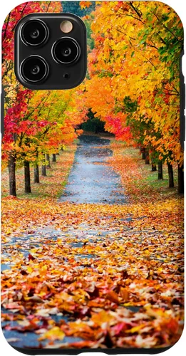 Vista 28 de iPhone 11 Otoño Hojas - Hermoso estuche de arboles