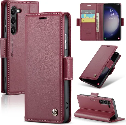 Vista 17 de SINIANL Funda tipo cartera para Samsung Galaxy S23 con bloqueo RFID, funda para Samsung S23 para mujeres y hombres con tarjetero con cierre