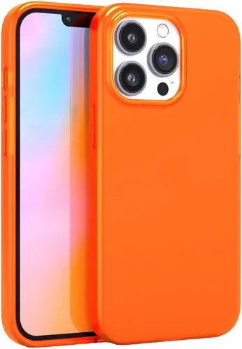 Vista 13 de FELONY CASE - Funda protectora transparente azul neón para iPhone 14 Pro Max TPU and Polycarbonate Shock-Absorbing Bright Cover - Crack Proof with
