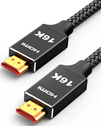 Vista 10 de Capshi Cable HDMI 2.1 de 2 pies 8K 4K a 120Hz, cable de alta velocidad de 48 Gbps para PS5/4, TV, consola de juegos, monitor, 8K @60Hz, 2K @240Hz