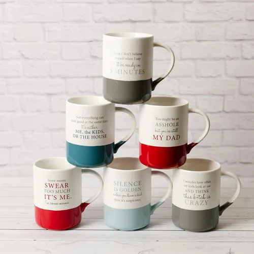 Vista 3 de Pavilion - Taza de café grande de 18 onzas, Some Moms Swear Too Much, It's Me. I'm Some Moms