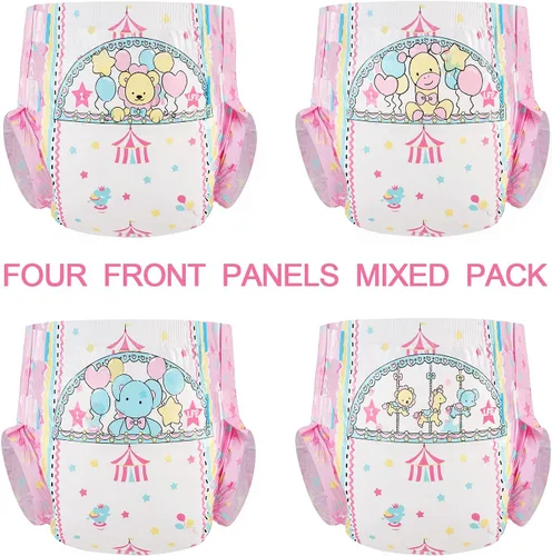 Vista 6 de Littleforbig Little Circus - Ropa interior estampada para incontinencia, 10 piezas (M, 28-38 pulgadas)