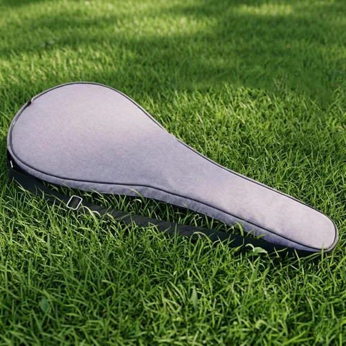 Vista 5 de Jaegvida Fundas para raquetas de tenis, bolsa de tenis, ligera, acolchada, correas ajustables Púrpura