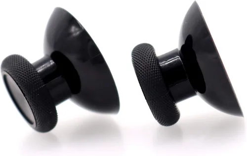Vista 7 de Deal4GO Paquete de 2 palancas de pulgar OEM cóncavas de repuesto analógicas para controlador Xbox One de goma para joystick de control de pulgar