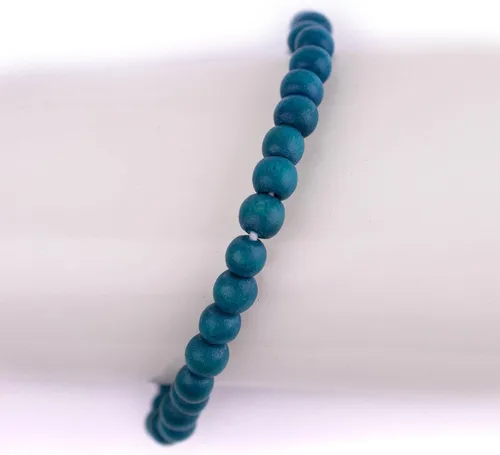 Vista 3 de Pulsera de cuentas de madera