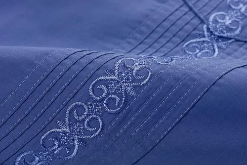 Vista 4 de MAXJON Camisas de guayabera de manga larga para hombre, camisas cubanas