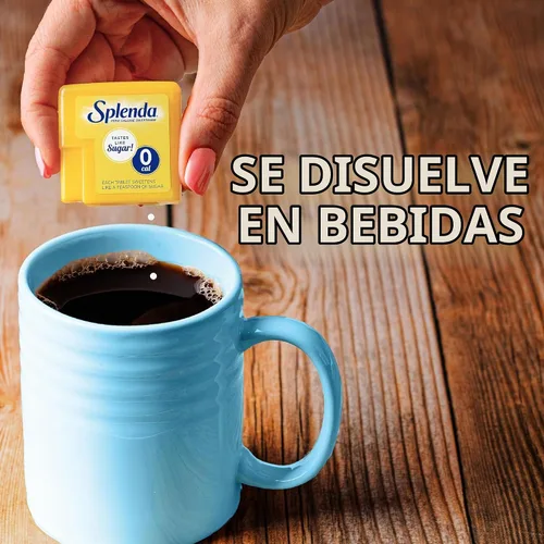 Vista 5 de SPLENDA Edulcorante sin calorías, mini tabletas solubles, 200