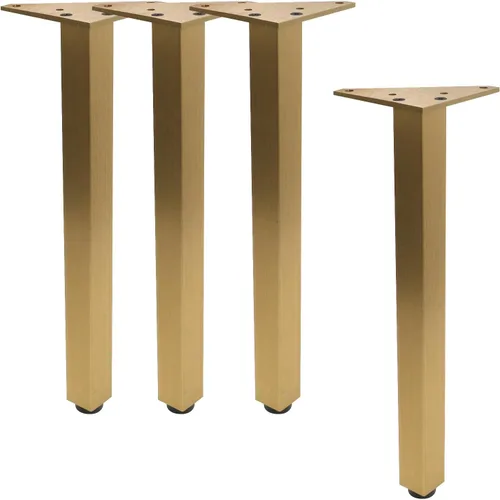 Vista 20 de Geesatis Patas de mesa ajustables resistentes de 10 pulgadas, 4 patas Negro