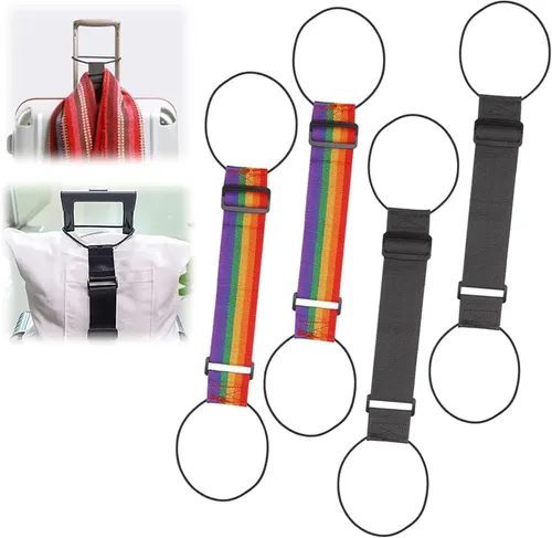 Vista 8 de Flexible and Adjustable Elastic Fastening Belt for Luggage Strap,2026 New Multi Use Strong Adjustable Luggage Connector Straps,Add a Bag Easy to