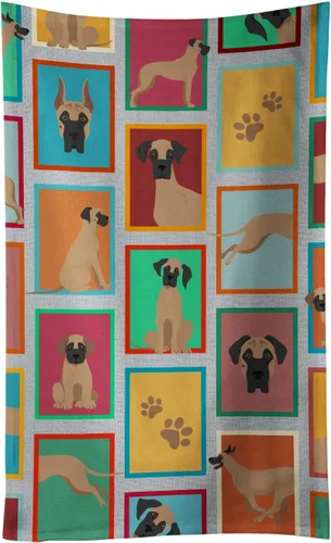 Vista 79 de Caroline's Treasures MLM1160KTWL - Lots of Red Siberian Husky - Toalla de cocina para invitados, toalla de baño decorativa para cara, té, paño