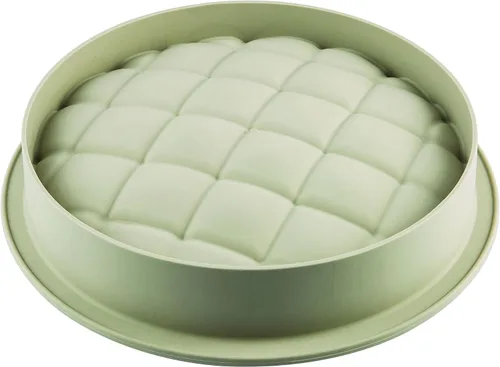 Vista 2 de Silikomart Eleganza (Elegance) Molde de silicona, molde flexible para pasteles con detalles en 3D, fácil de desmoldar, horno, microondas, congelador