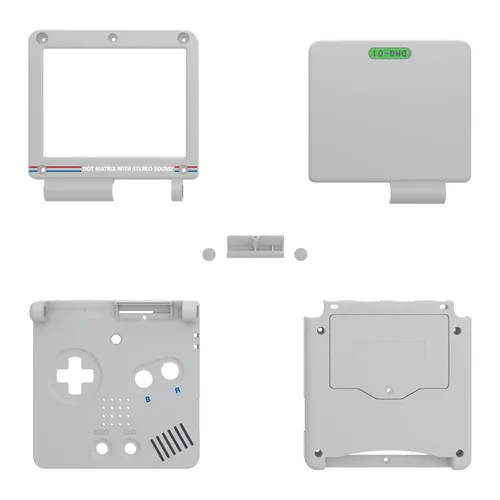 Vista 8 de IPS Ready Upgraded eXtremeRate Classic 1989 GB DMG-01 Style Custom Replacement Housing Shell for Gameboy Advance SP GBA SP – Compatible with Both