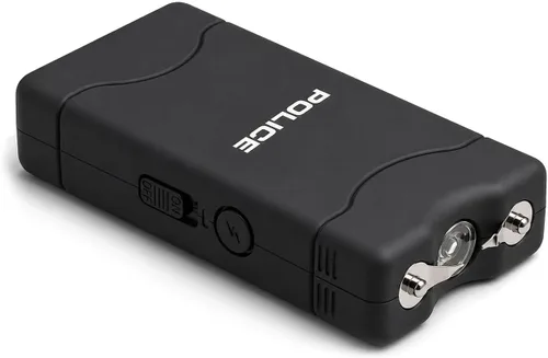 Vista 2 de POLICE Stun Gun para Autodefensa 800 Mini Linterna LED Recargable Negro