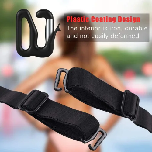 Vista 4 de SelfTek 120 clips para correa de brasier para espalda, brasier de 0.315 pulgadas que convierten el brasier de 0.315 pulgadas, clips de ajuste