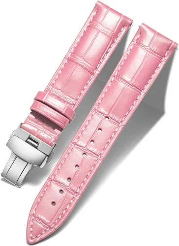 Vista 30 de BINLUN Leather Watch Strap, Quick Release Genuine Leather Replacement Watch Band with Butterfly Deployment Buckle for Men and Women, 12mm-24mm
