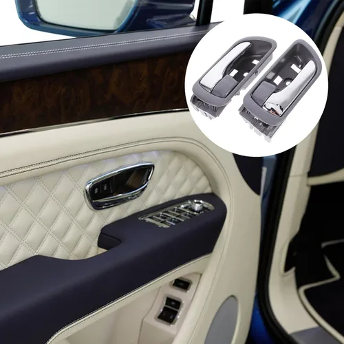 Vista 6 de 2pcs Interior Car Door Handles Replacement for Mid-Size Sedan 2002-2006 Chrome Finish Driver Side Door Pull Grip Trim Automotive Interior Handle
